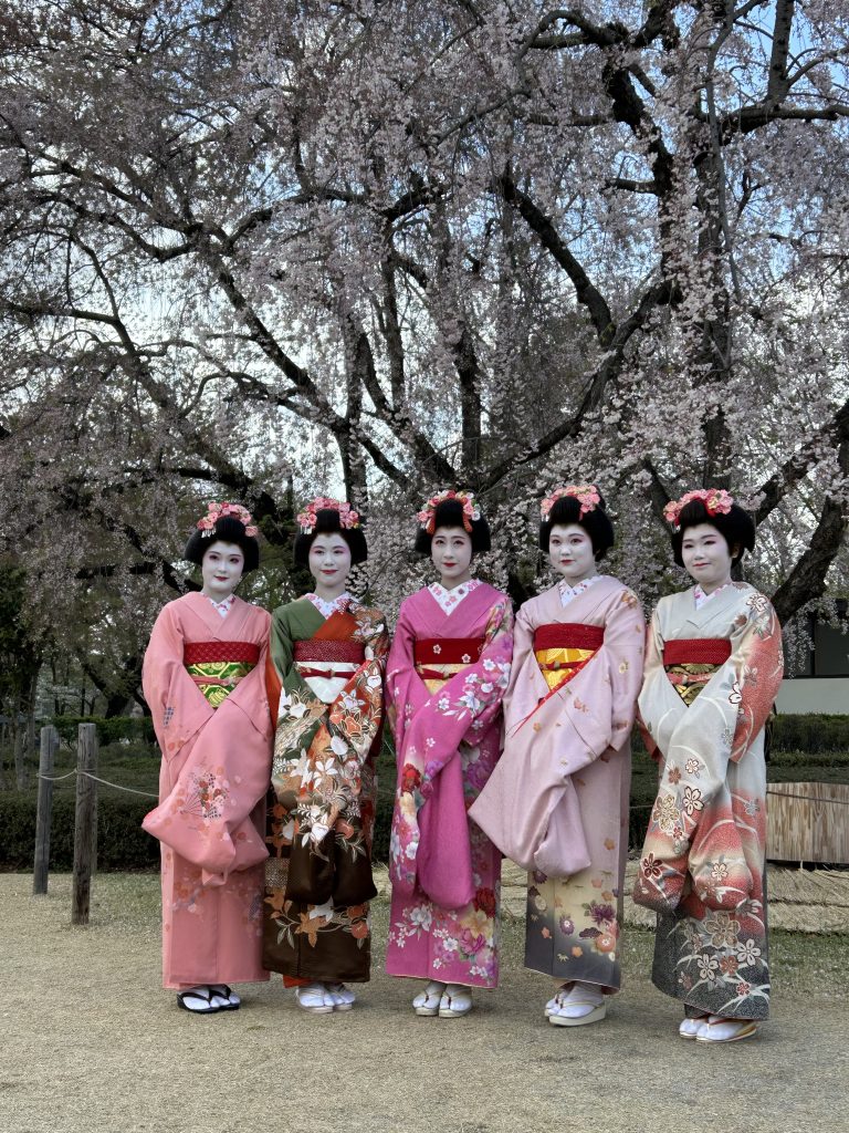 山形市の霞城公園で開催された「観桜会」のイベントへやまがた舞子も参加